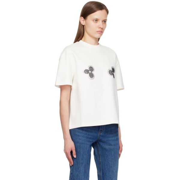 AREA White Flower T-Shirt 241372F110009