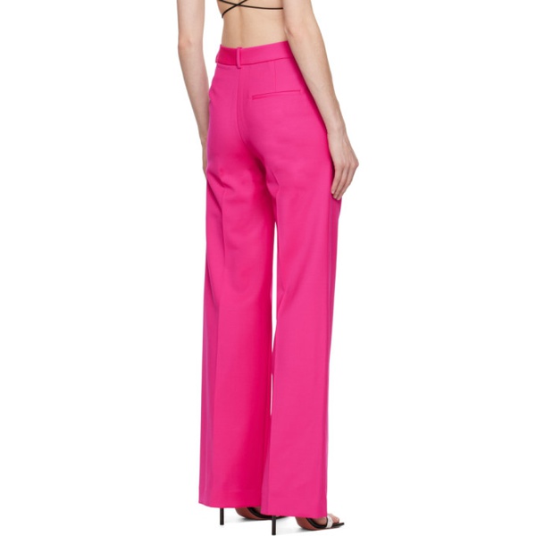  AREA Pink Crystal Slit Trousers 231372F087003