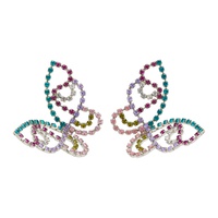 AREA Multicolor Medium Butterfly Earrings 221372F022035