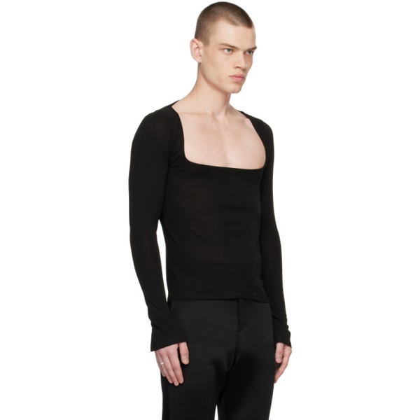  아르투로 오베게로 ARTURO OBEGERO SSENSE Exclusive Black Querelle Long Sleeve T-shirt 231990M213000