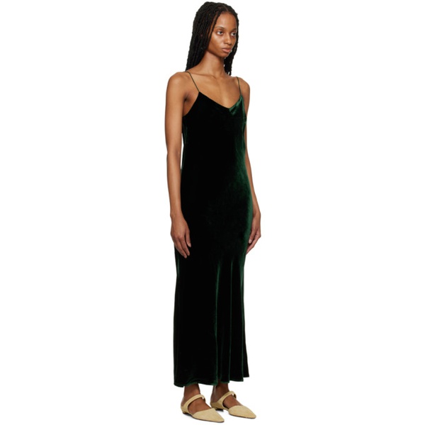  ASCENO Green Lyon Maxi Dress 231283F054007