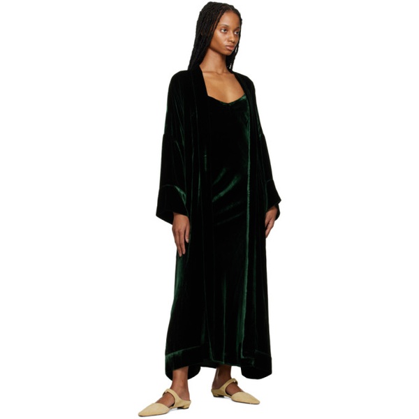  ASCENO Green Lyon Maxi Dress 231283F054007