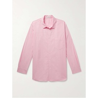 ATON Giza Pinstriped Cotton-Poplin Shirt 1647597298765726
