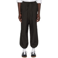 ATON Brown Hand-Dyed Trousers 241142M191022