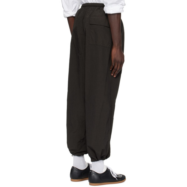  ATON Brown Hand-Dyed Trousers 241142M191022
