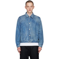 오라리 AURALEE Indigo Faded Jacket 241484M177000