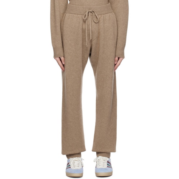  오라리 AURALEE Brown Drawstring Sweatpants 241484M190003