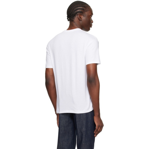  오라리 AURALEE White Seamless T-Shirt 242484M213004