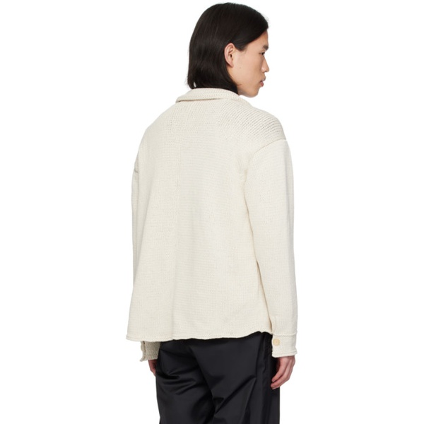  오라리 AURALEE 오프화이트 Off-White Patch Pocket Shirt 241484M192001