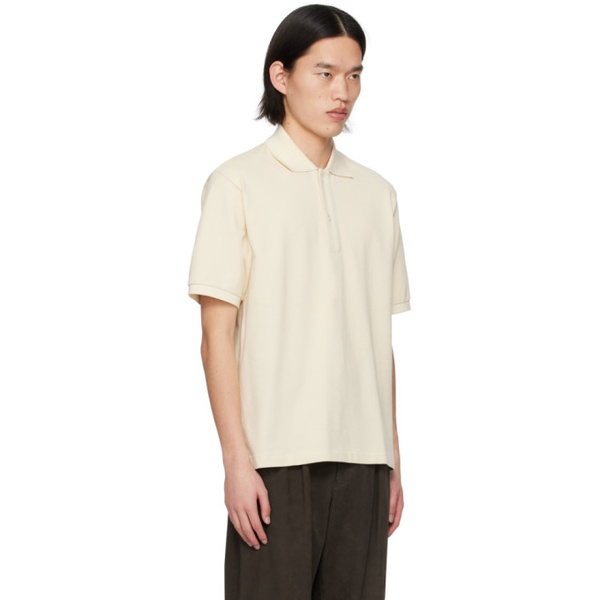  오라리 AURALEE 오프화이트 Off-White Button Up Polo 241484M212003