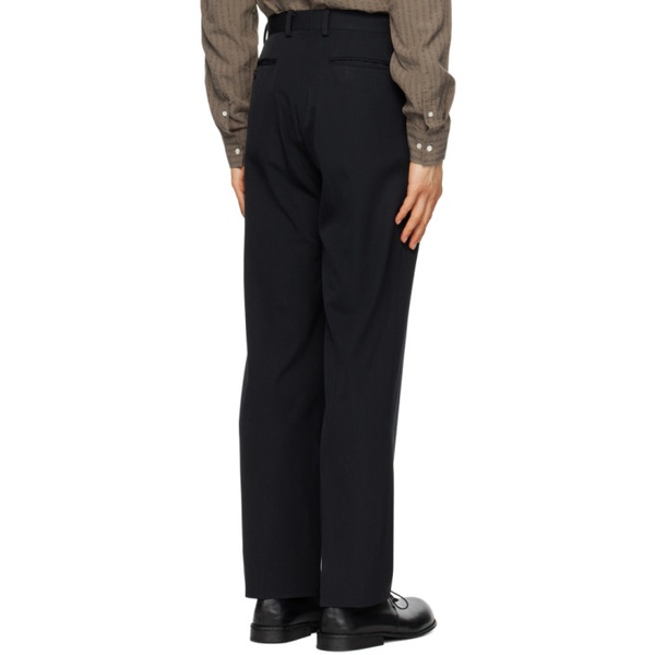  오라리 AURALEE Black Four-Pocket Trousers 232484M191000