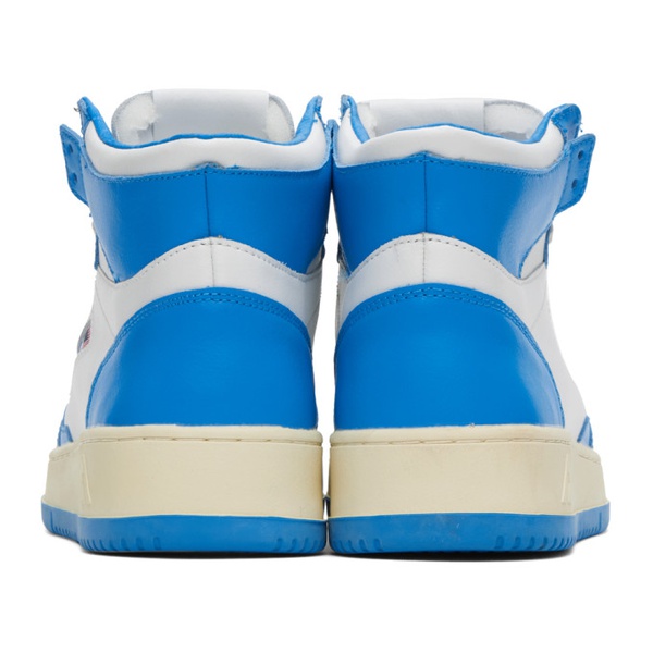  AUTRY Blue & White Medalist Sneakers 232954M236002