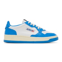 AUTRY White & Blue Medalist Low Sneakers 232954M237015