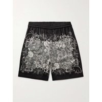 아크네 스튜디오 ACNE STUDIOS Rudent Wide-Leg Printed Satin Shorts 1647597330121153