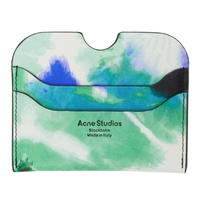 아크네 스튜디오 Acne Studios Green Stamp Card Holder 232129M163000