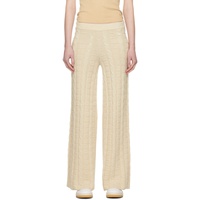 아크네 스튜디오 Acne Studios Beige Cable Trousers 241129F087015