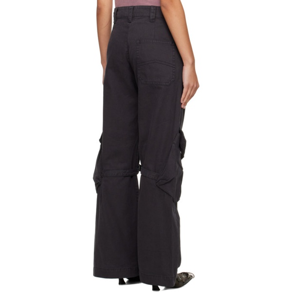 아크네스튜디오 아크네 스튜디오 Acne Studios Gray Cargo Pocket Trousers 241129F087000