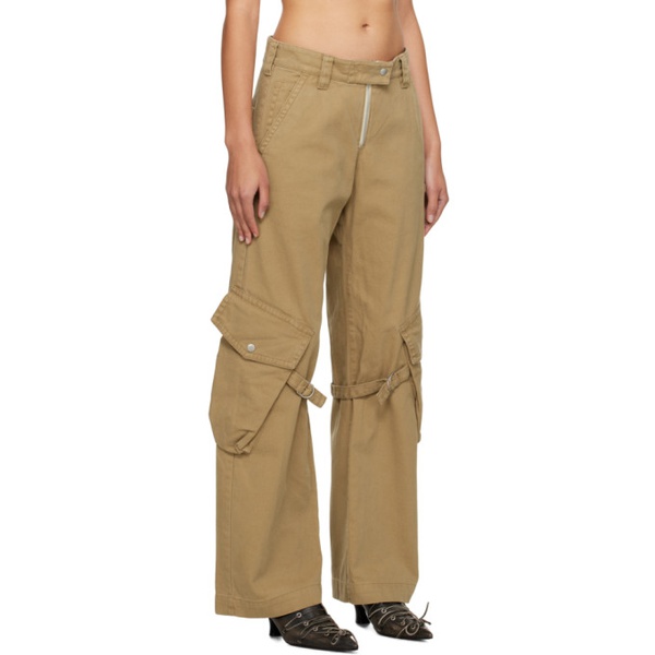 아크네스튜디오 아크네 스튜디오 Acne Studios Beige Cargo Pocket Trousers 241129F087001