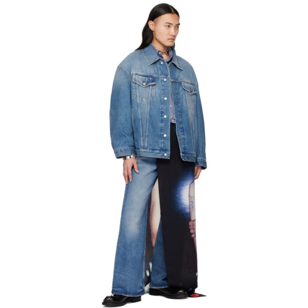 아크네스튜디오 아크네 스튜디오 Acne Studios Blue Distressed Jeans 241129M186018