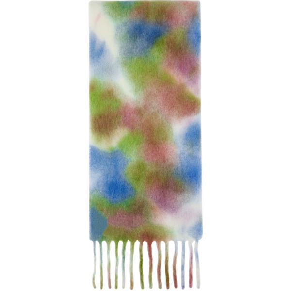 아크네스튜디오 아크네 스튜디오 Acne Studios Multicolor Tie-Dye Alpaca Wool Scarf 241129M150073