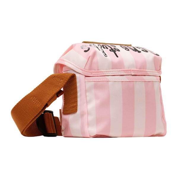 아크네스튜디오 아크네 스튜디오 Acne Studios Pink & 오프화이트 Off-White Mini Canvas Bag 241129M170000