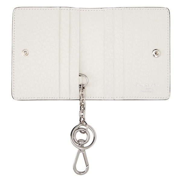 아크네스튜디오 아크네 스튜디오 Acne Studios White Folded Leather Wallet 241129M164028