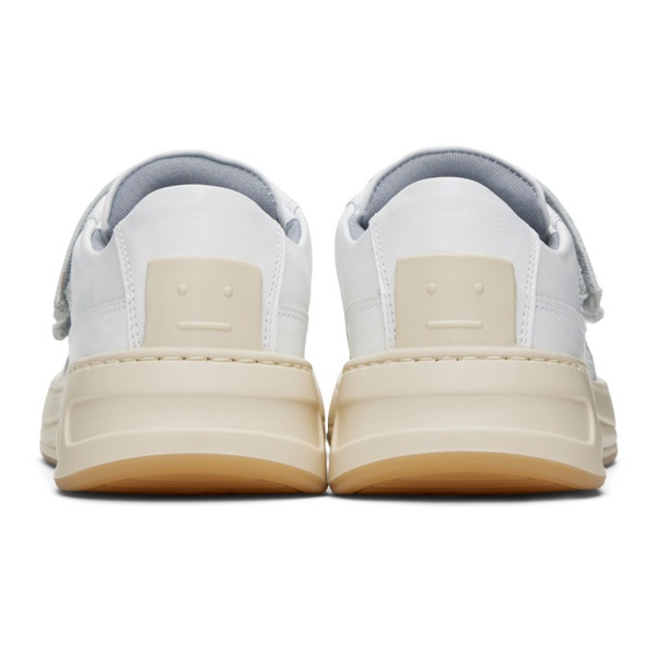 아크네스튜디오 아크네 스튜디오 Acne Studios White Velcro Strap Sneakers 241129M237000