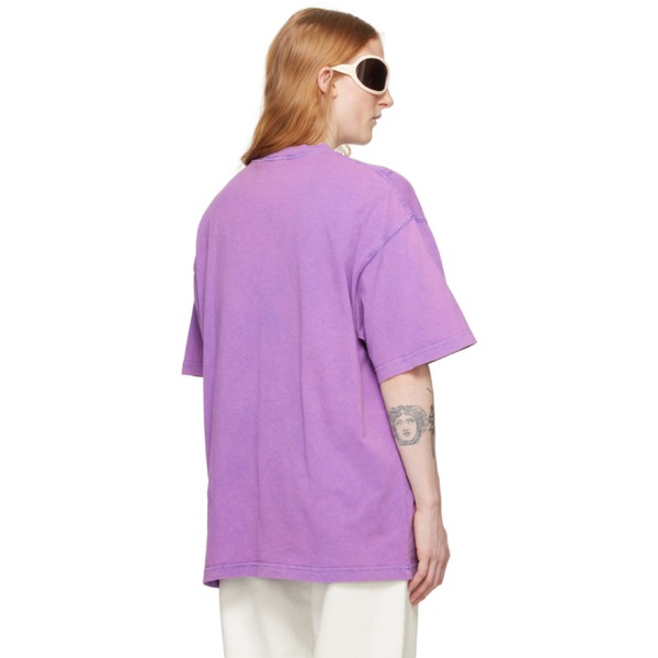 아크네스튜디오 아크네 스튜디오 Acne Studios Purple Faded T-Shirt 241129F110077