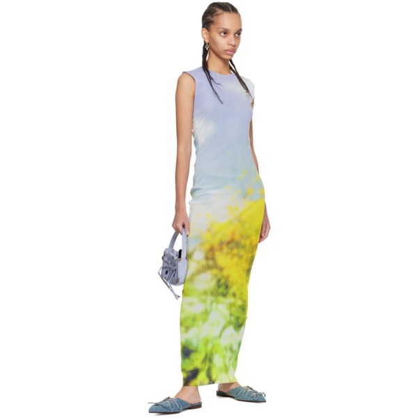 아크네스튜디오 아크네 스튜디오 Acne Studios Multicolor Blurred Maxi Dress 241129F055002