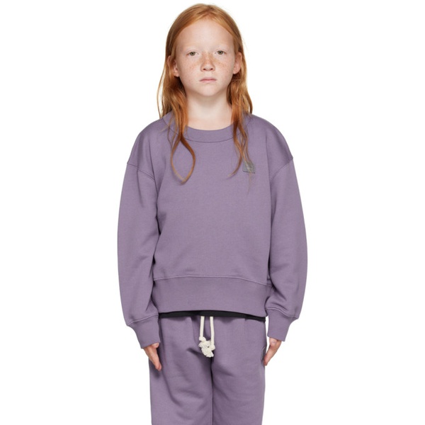 아크네스튜디오 아크네 스튜디오 Acne Studios Kids Purple Patch Sweatshirt 232129M720006