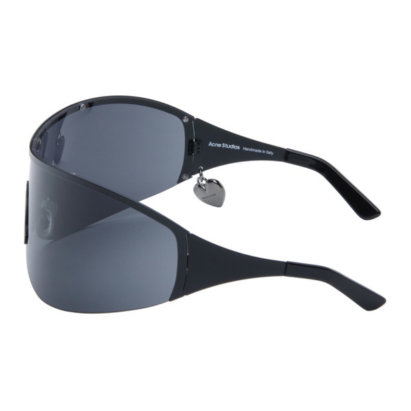 아크네스튜디오 아크네 스튜디오 Acne Studios Black Metal Frame Sunglasses 241129M134001