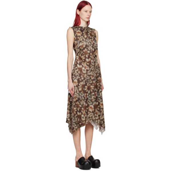 아크네스튜디오 아크네 스튜디오 Acne Studios Brown Sleeveless Midi Dress 241129F054012