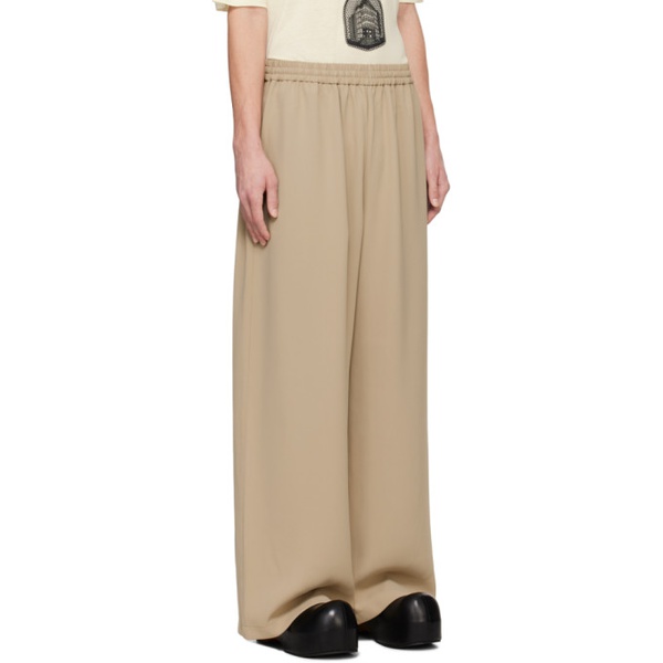 아크네스튜디오 아크네 스튜디오 Acne Studios Beige Embroidered Trousers 241129M191028