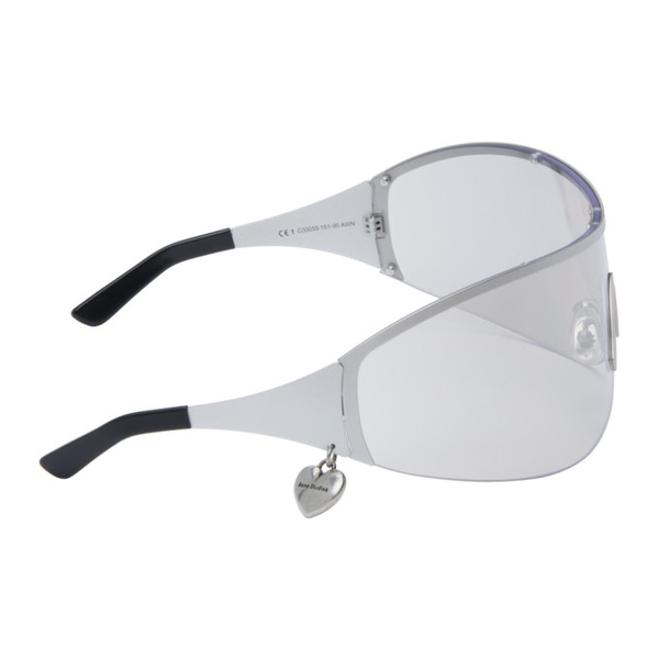 아크네스튜디오 아크네 스튜디오 Acne Studios Silver Metal Frame Sunglasses 241129F005001