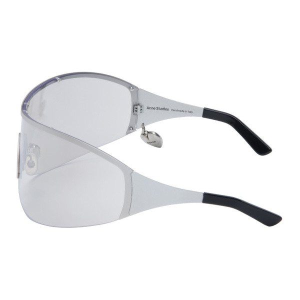아크네스튜디오 아크네 스튜디오 Acne Studios Silver Metal Frame Sunglasses 241129F005001