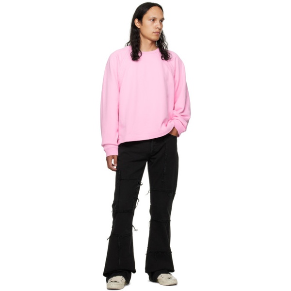 아크네스튜디오 아크네 스튜디오 Acne Studios Pink Tape Sweatshirt 222129M204027