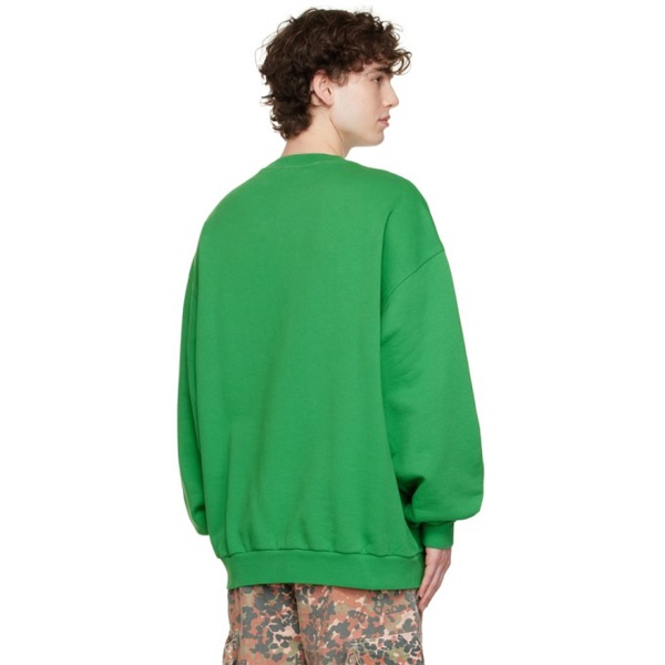 아크네스튜디오 아크네 스튜디오 Acne Studios Green Bubble Sweatshirt 222129M204025