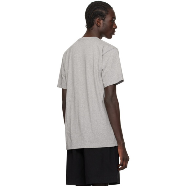 아크네스튜디오 아크네 스튜디오 Acne Studios Gray Embroidered T-Shirt 241129M213000