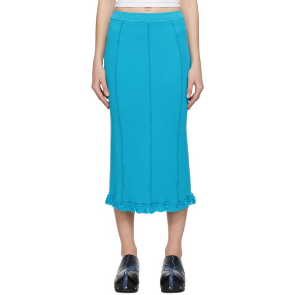 아크네스튜디오 아크네 스튜디오 Acne Studios Blue Tassel Maxi Skirt 231129F093002