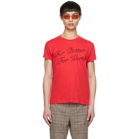 아크네 스튜디오 Acne Studios Red For Better For Worse T-Shirt 231129M213042