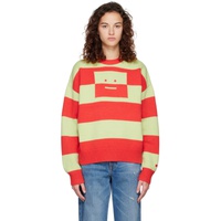 아크네 스튜디오 Acne Studios Red & Green Stripes Sweater 231129F096005