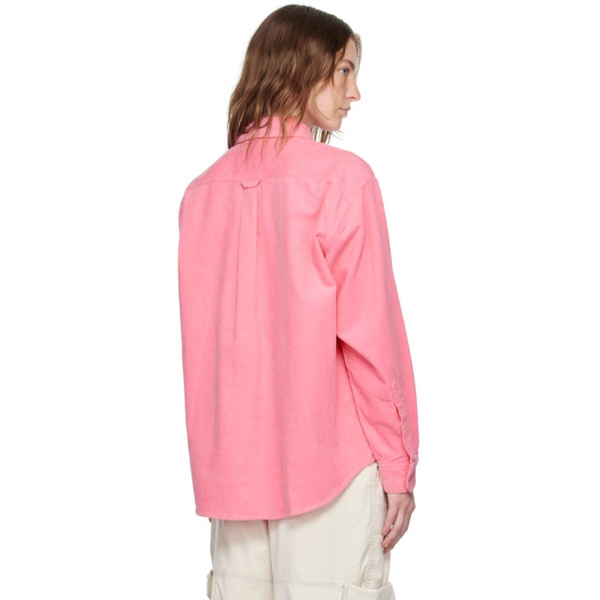 아크네스튜디오 아크네 스튜디오 Acne Studios Pink Corduroy Shirt 242129F109013