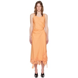 아크네 스튜디오 Acne Studios Orange Wrap Maxi Dress 242129F055002