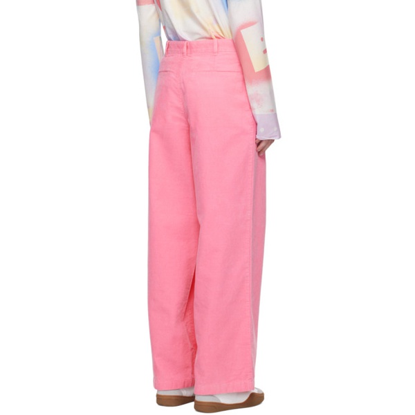 아크네스튜디오 아크네 스튜디오 Acne Studios Pink Cord Trousers 242129F087005