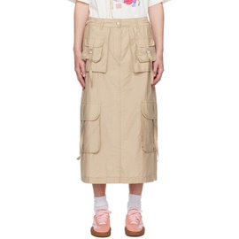 아크네 스튜디오 Acne Studios Beige Cargo Maxi Skirt 242129F093001