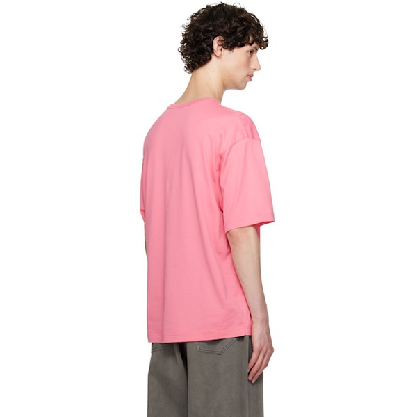 아크네스튜디오 아크네 스튜디오 Acne Studios Pink Patch T-Shirt 242129M213005