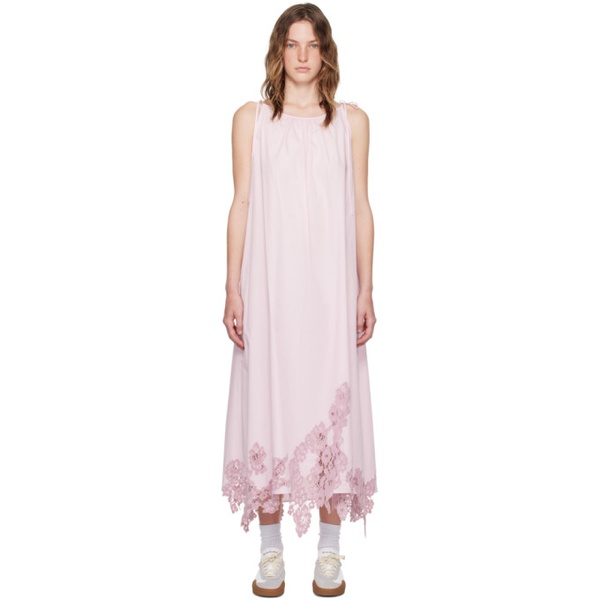 아크네스튜디오 아크네 스튜디오 Acne Studios Pink Strap Maxi Dress 242129F055003