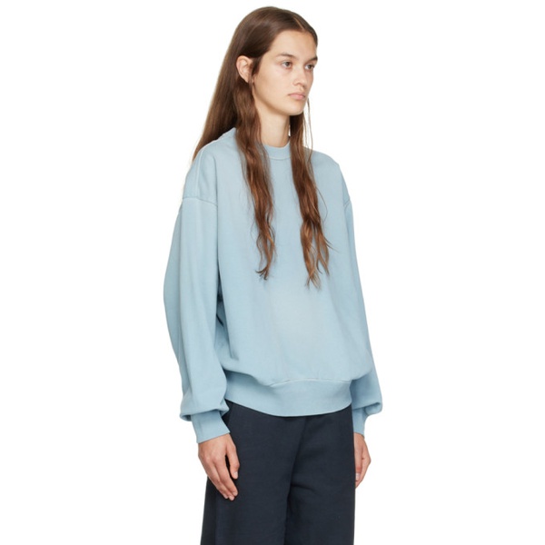 아크네스튜디오 아크네 스튜디오 Acne Studios Blue Garment-Dyed Sweatshirt 222129F098008
