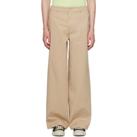 아크네 스튜디오 Acne Studios Beige Patch Trousers 242129M191004