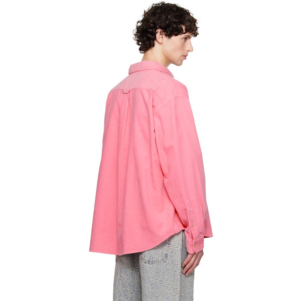 아크네스튜디오 아크네 스튜디오 Acne Studios Pink Patch Shirt 242129M180003